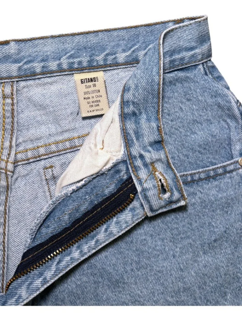 Vintage 80s 90s Gitano High Rise Denim Jean Mom Shorts 6